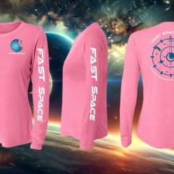 Pink Long Sleeve with Blue Logo (Womens)
